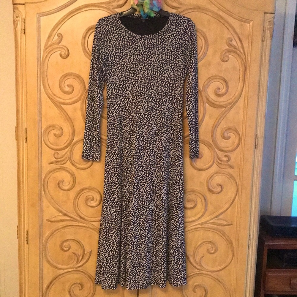 Express Print Dress Black & White